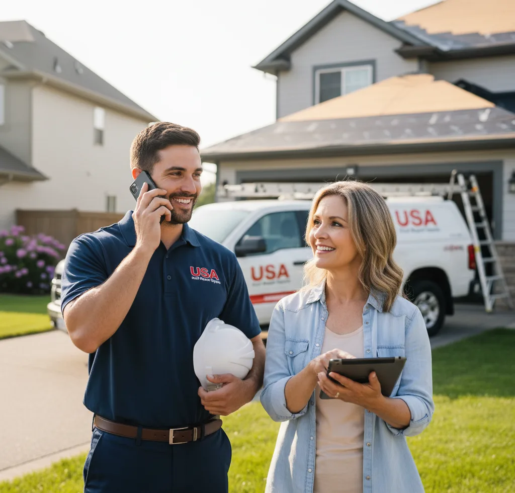 USA Roof Repair Experts customer support in Mccalla